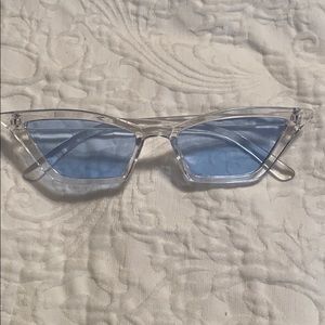 blue cat eye glasses